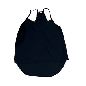 Lily White Black Sleeveless Top XS